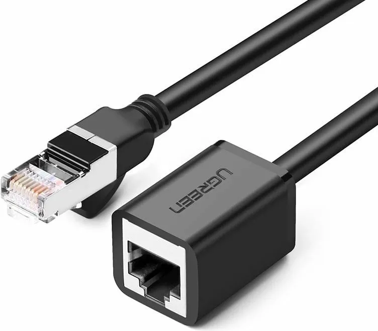 Kabllo zgjatuese Ugreen RJ45, Cat. 6, 0.5m, e zezë - 2