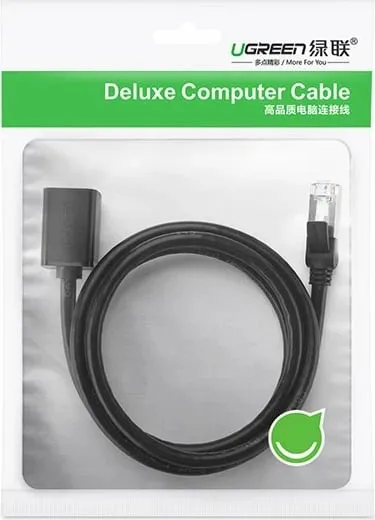 Kabllo zgjatuese Ugreen RJ45, Cat. 6, 0.5m, e zezë - 5