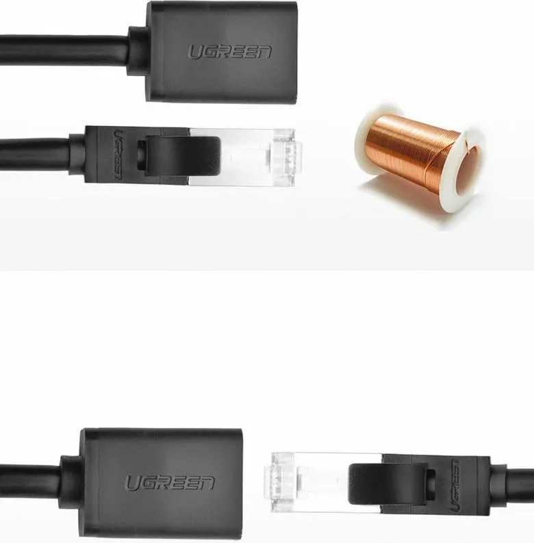Kabllo zgjatuese Ugreen RJ45, Cat. 6, 0.5m, e zezë - 7