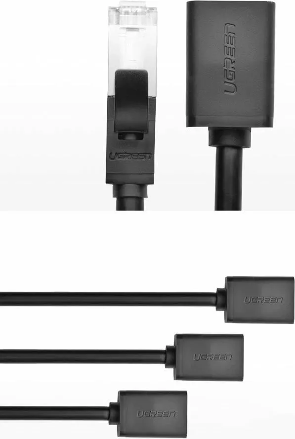 Kabllo zgjatuese Ugreen RJ45, Cat. 6, 0.5m, e zezë - 9