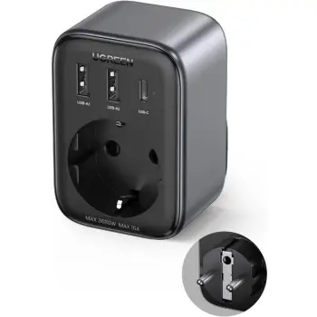 Aksesorë për telefon Wall Charger UGREEN NEXODE / 30W / USB-C / Fast Charging – Zezë