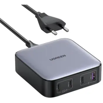 Karikues desktop Ugreen Nexode 40914, 200W, GaN, 3x USB-C, 1x USB-A, gri