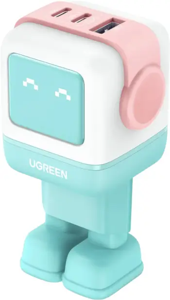 Karikues i shpejtë Ugreen Uno RG 65W, 3 porta, GaN, blu