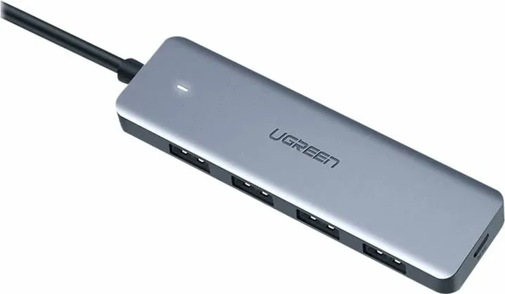 Kasë USB-C Ugreen CM219, 4 porta USB 3.0, Argjendtë - 2