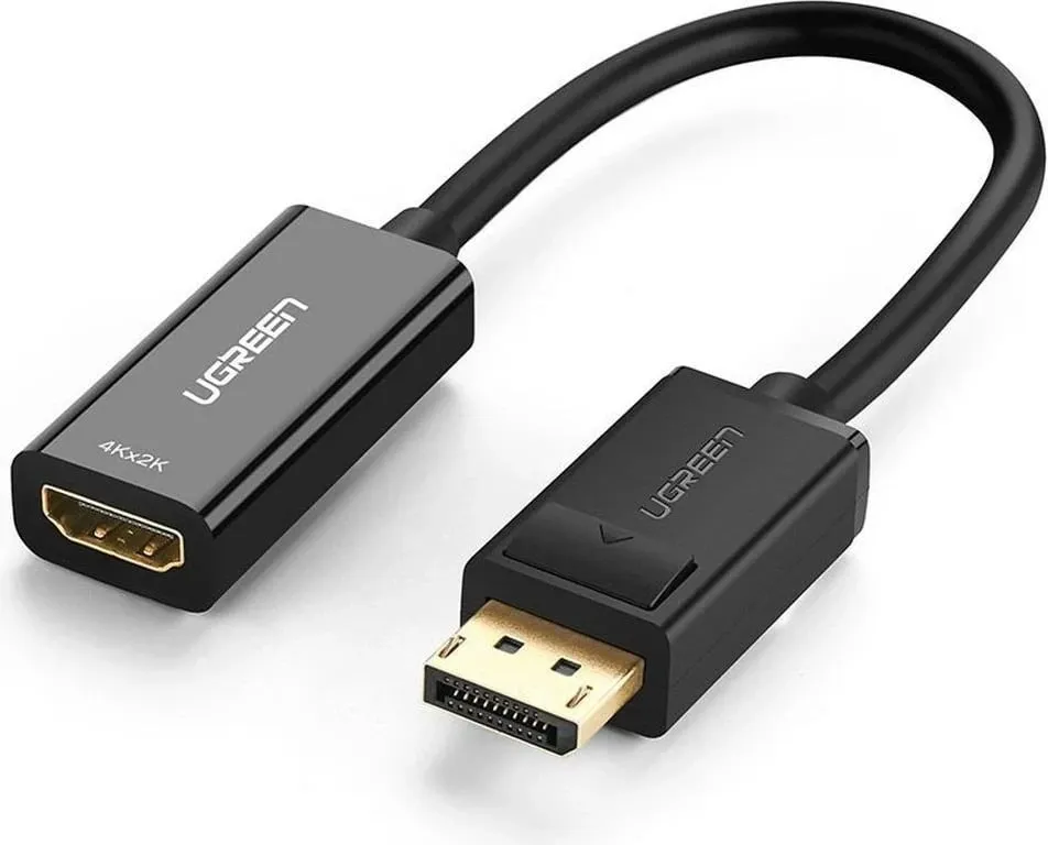 Adapter video UGREEN 40362, DisplayPort në HDMI, 0.25m, i zi - 1
