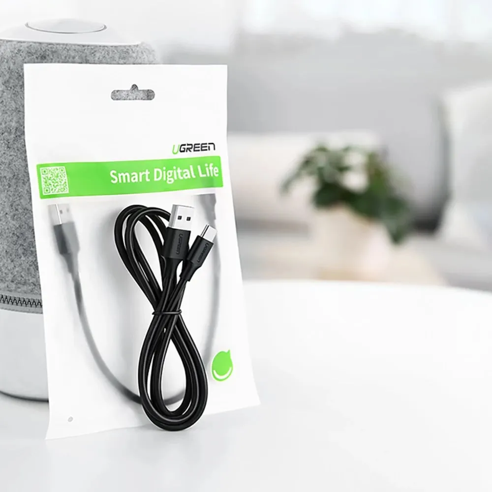 Kabllo USB UGREEN US287, USB-A në USB-C, 0.25m, e zezë - 12
