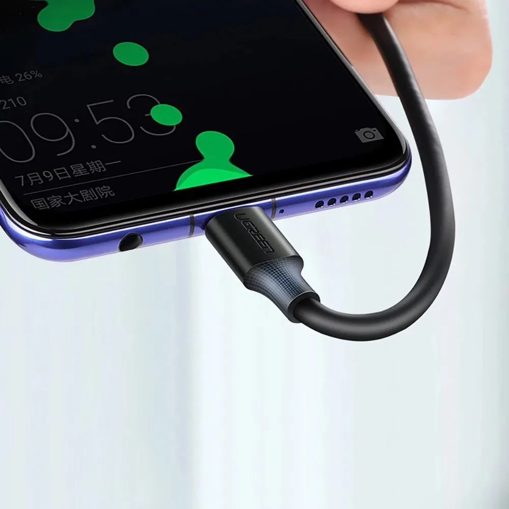 Kabllo USB UGREEN US287, USB-A në USB-C, 0.25m, e zezë - 4