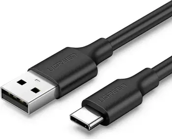 Kabllo USB UGREEN US287, USB-A në USB-C, 0.25m, e zezë