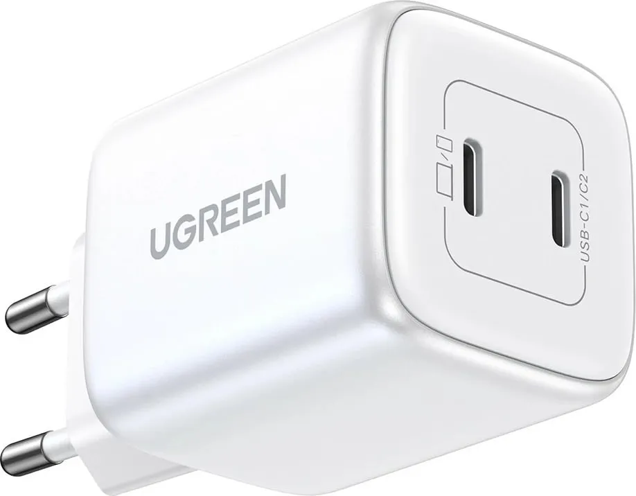Karikues i shpejtë Ugreen 15327, 45W, 2x USB Type-C, i bardhë - 2