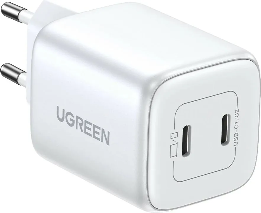 Karikues i shpejtë Ugreen 15327, 45W, 2x USB Type-C, i bardhë - 3