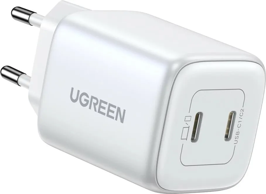 Karikues i shpejtë Ugreen 15327, 45W, 2x USB Type-C, i bardhë - 4