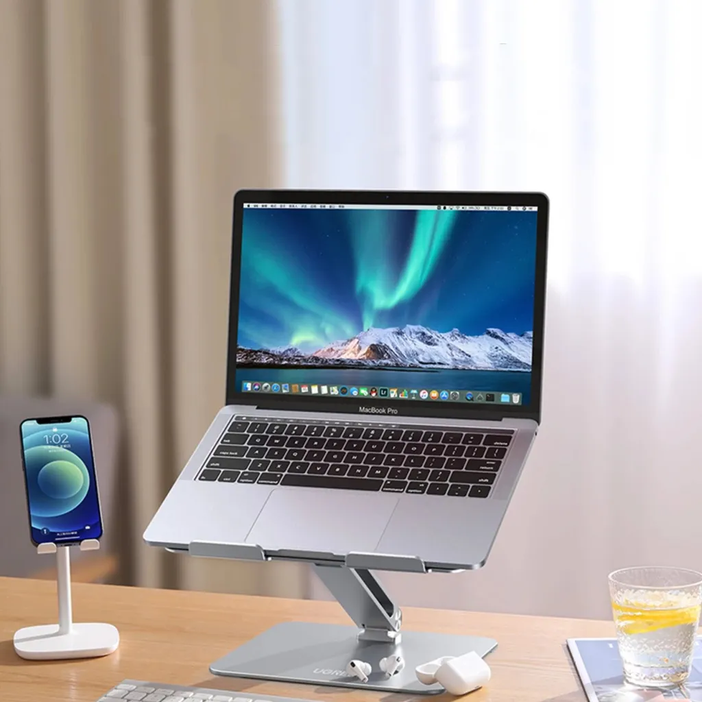 Mbajtëse laptopi Ugreen LP339, aliazh alumini, 13-17.3", e argjendtë - 7