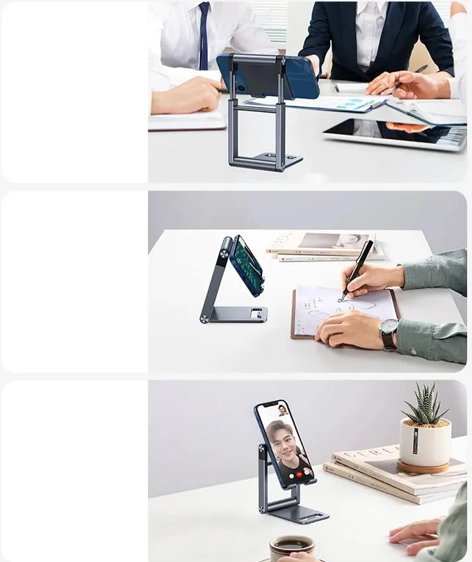 Mbajtës palosshëm për celular Ugreen LP263, alumini, Gri - 8