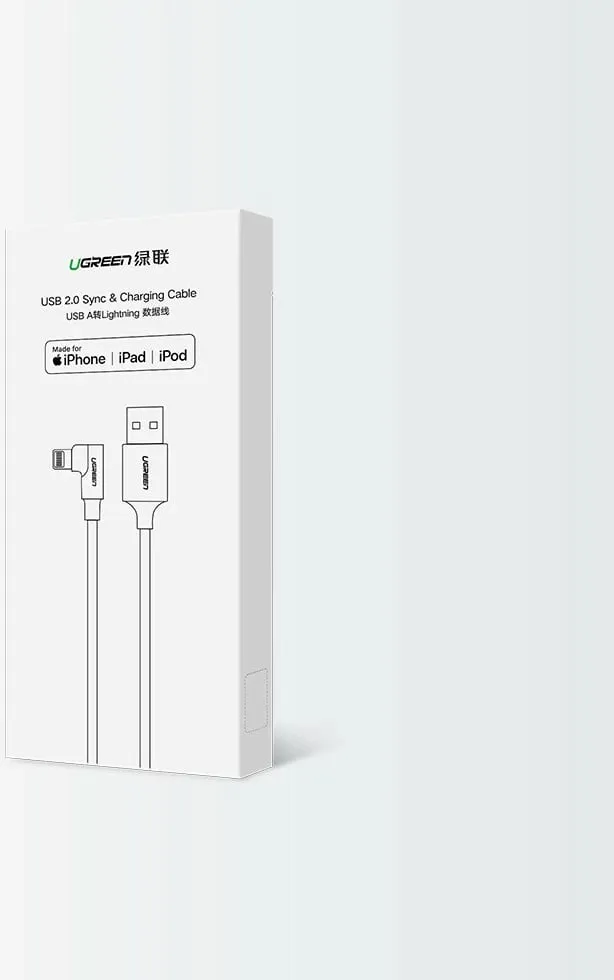 Kabllo USB Ugreen, USB-A, 1 m, e zezë - 11