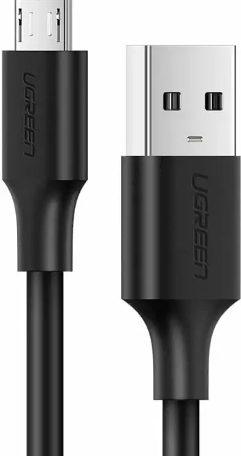 Kabllo Ugreen US289 60136, micro USB/USB-A, 1m, e zezë