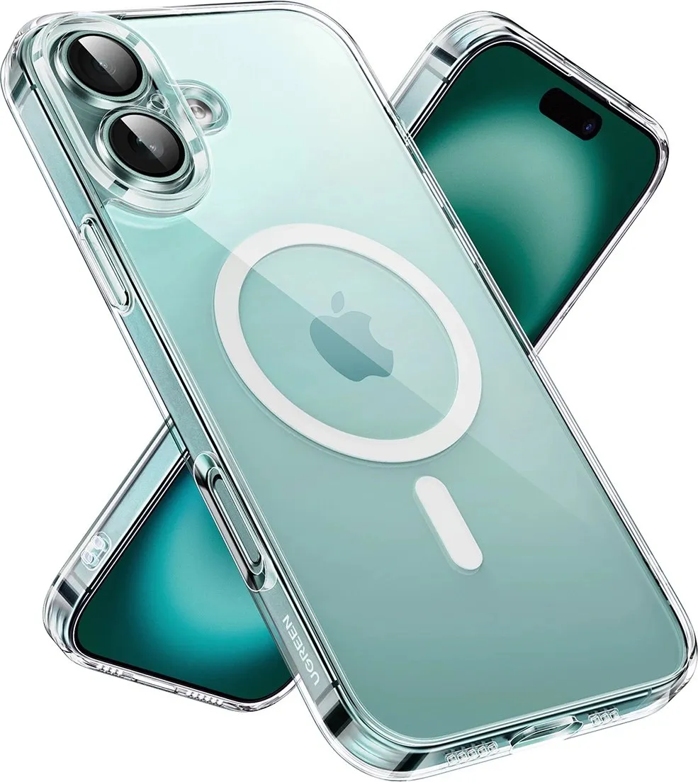 Mbështjellës Ugreen Classy Clear Magnetic për iPhone 16 Pro, MagSafe, Transparent - 2