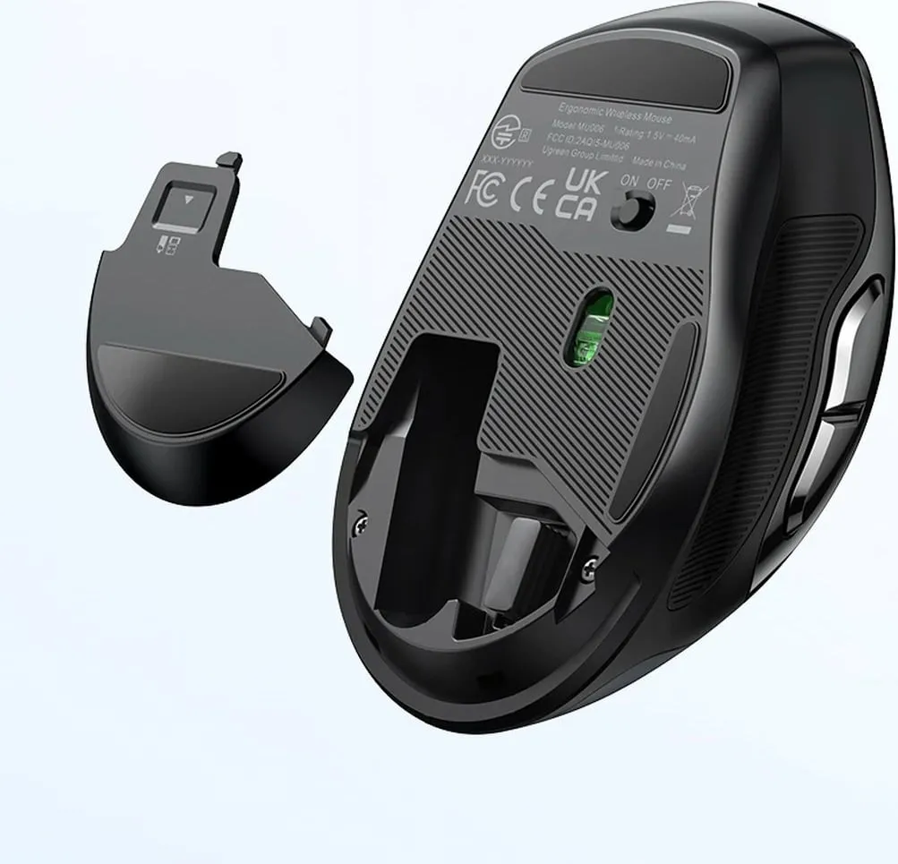 Mouse pa tela UGREEN MU006, 2.4 GHz dhe Bluetooth 5.0, i kuq - 13