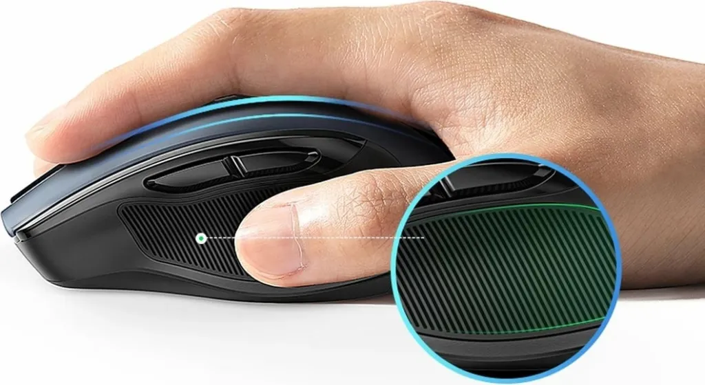 Mouse pa tela UGREEN MU006, 2.4 GHz dhe Bluetooth 5.0, i kuq - 4
