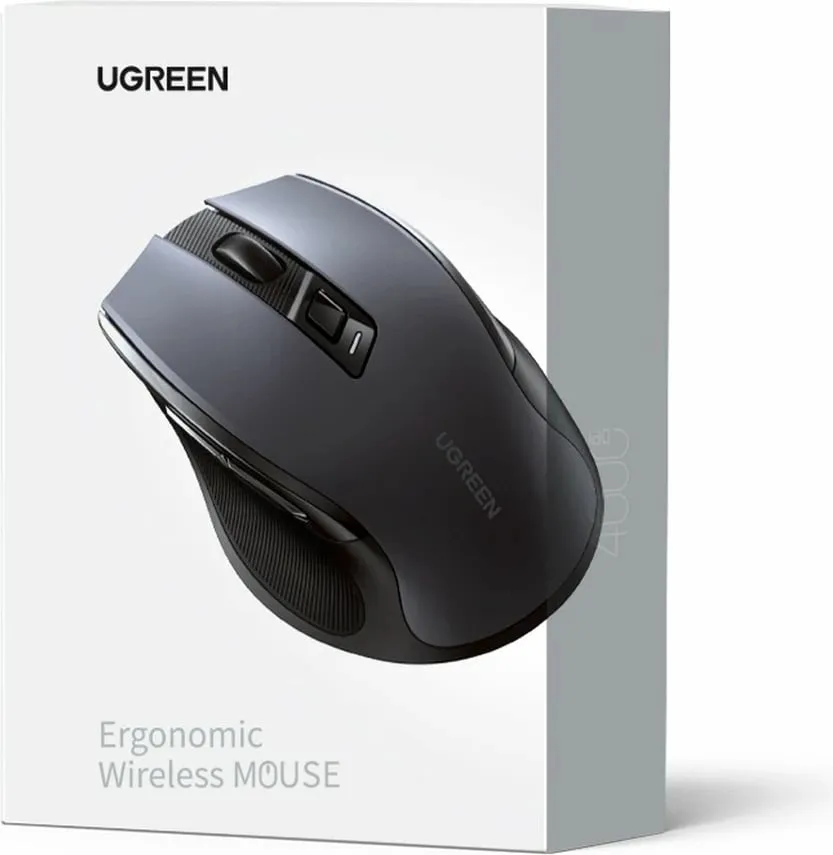 Mouse pa tela UGREEN MU006, 2.4 GHz dhe Bluetooth 5.0, i kuq - 6