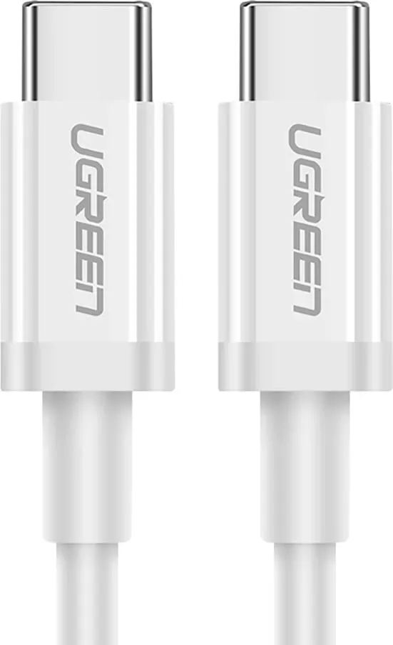 Kabllo USB-C në USB-C Ugreen US264 60517, 0.5m, e bardhë - 1