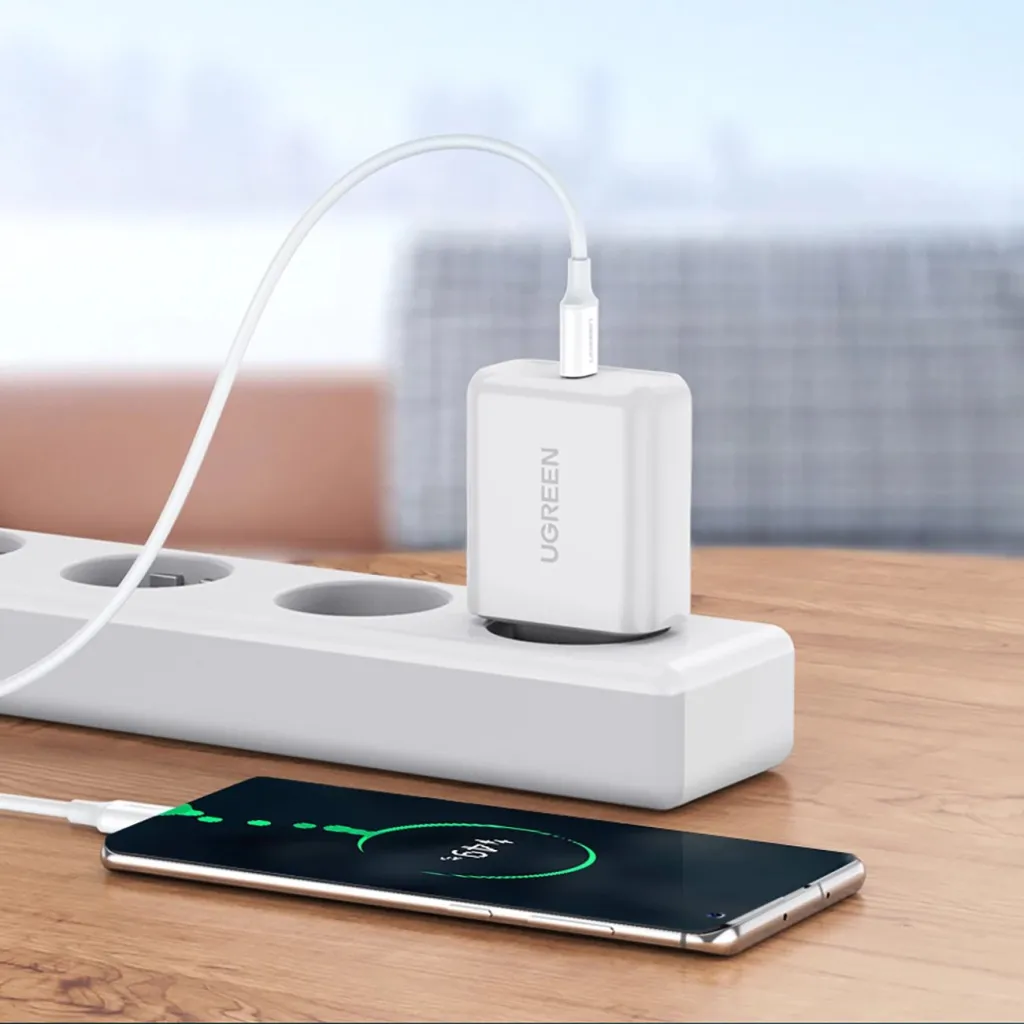 Kabllo USB-C në USB-C Ugreen US264 60517, 0.5m, e bardhë - 4