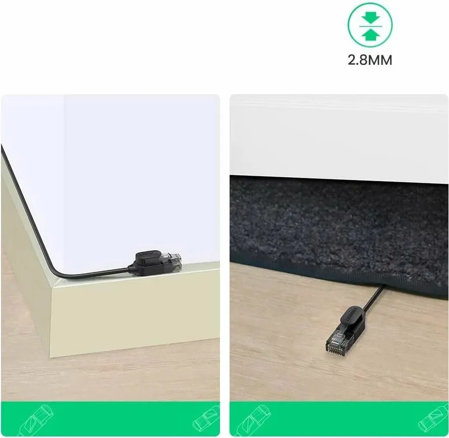 Kabllo rrjeti Ugreen RJ45 Cat 6A UTP, 2m, e zezë - 14