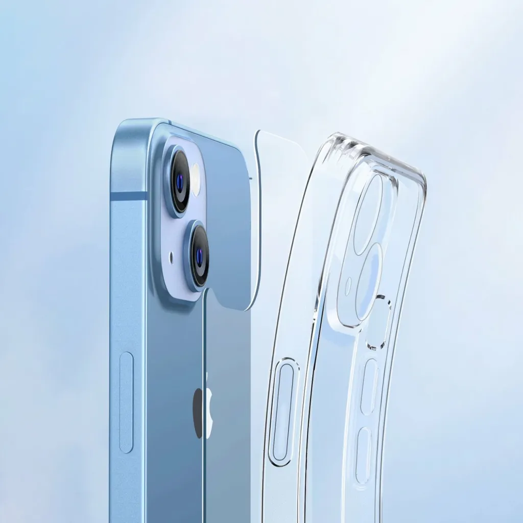 Mbështjellës Ugreen Classy Clear Enhanced për iPhone 14 Plus, Transparent - 3