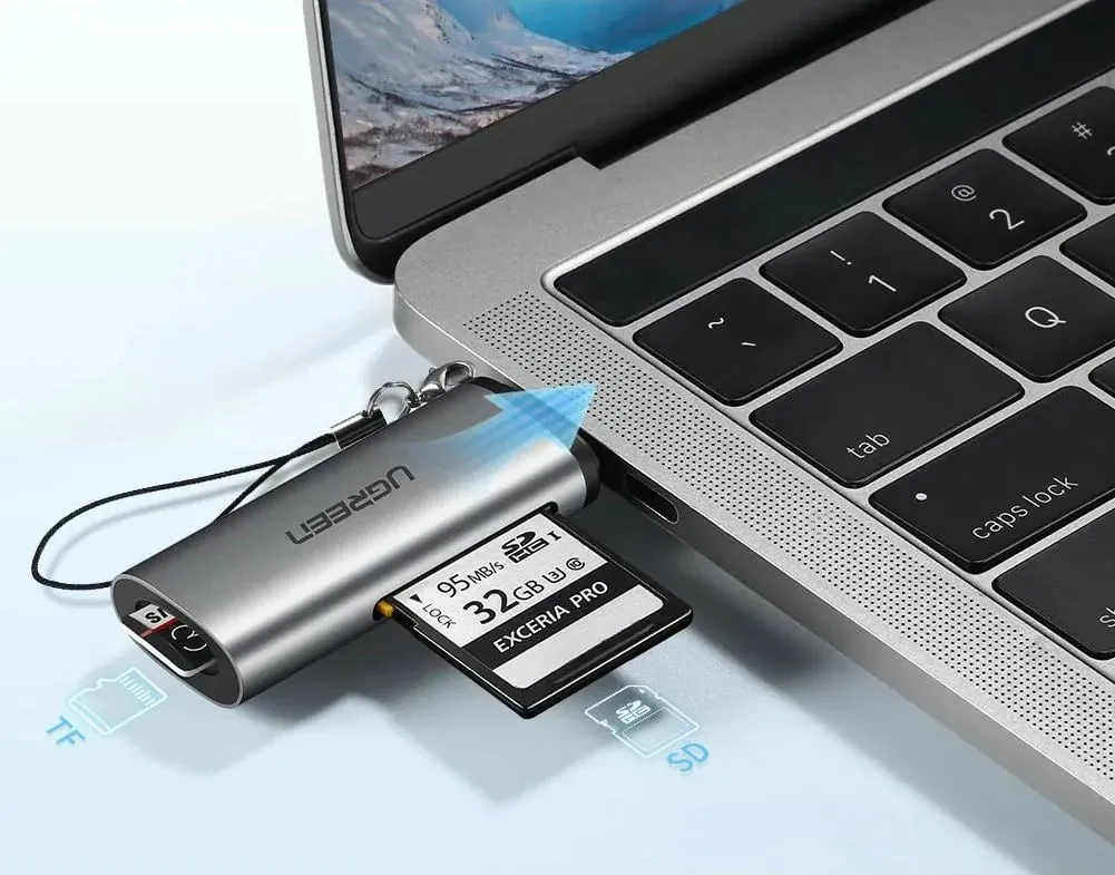 Lexues kartelash Ugreen USB-C, 2 slote, gri - 4