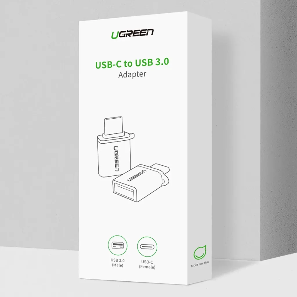 Adapter USB-C në USB-A 3.0 Ugreen US270 me litar, Gri - 2