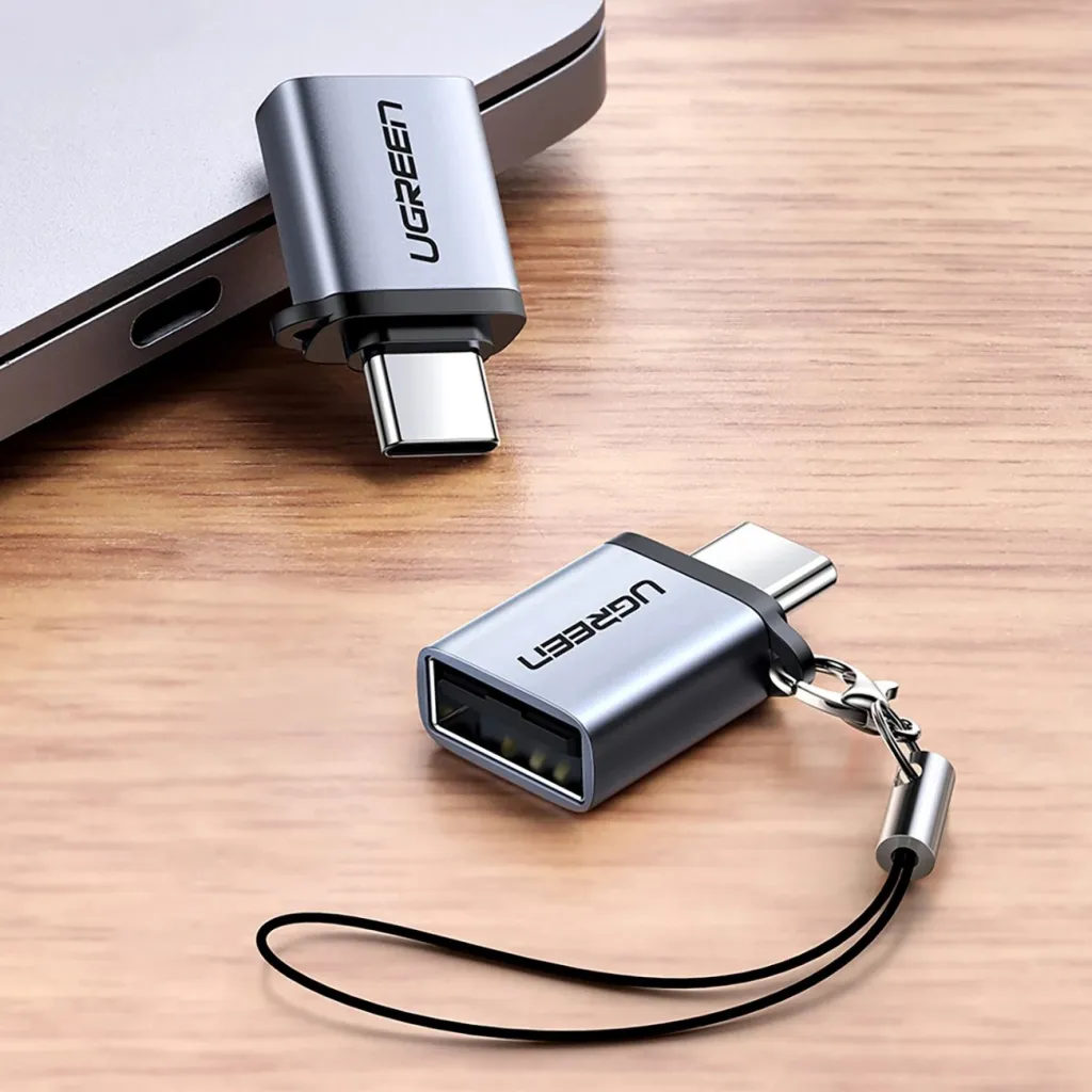 Adapter USB-C në USB-A 3.0 Ugreen US270 me litar, Gri - 4