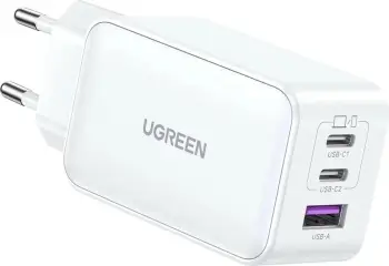 Karikues Ugreen Nexode 140W, 2x USB-C + 1x USB-A, Fast Charging, i bardhë