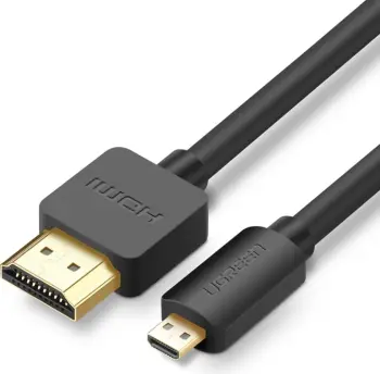 Kabllo HDMI - micro HDMI Ugreen HD127, 1m, 4K 60Hz, e zezë