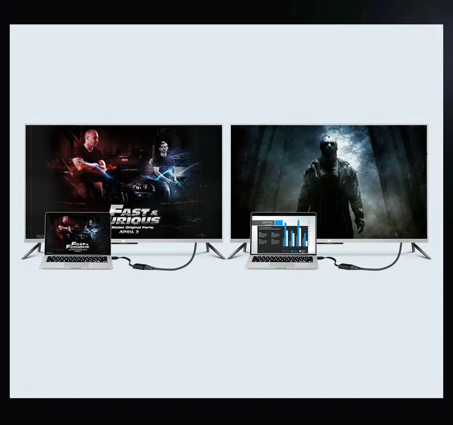 Adapter HDMI në VGA Ugreen 40248, me micro USB dhe audio 3.5mm, Zi - 10