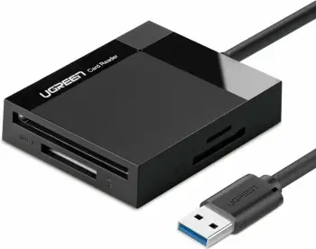 Lexues kartelash memorie Ugreen CR125 30231, USB-A 3.0, 0.5m, i zi