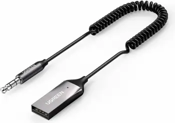 Adapter audio Bluetooth Ugreen 70601 CM309, USB-A në 3.5mm, i zi