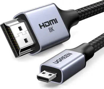 Kabllo Ugreen Micro HDMI në HDMI, 2m, 8K, e zezë