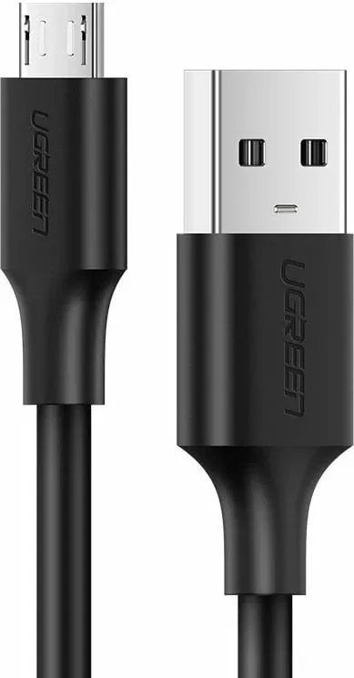 Kabllo USB UGREEN 60137, 1.5m, USB 2.0 në Micro-USB, e zezë - 1
