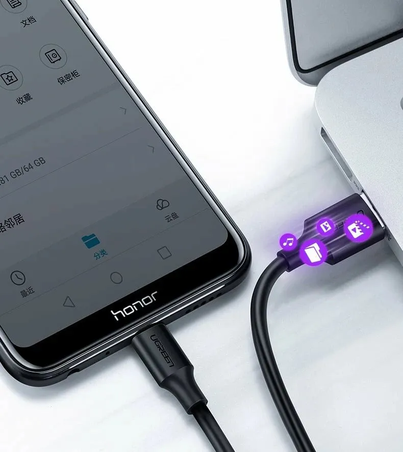Kabllo USB UGREEN 60137, 1.5m, USB 2.0 në Micro-USB, e zezë - 17