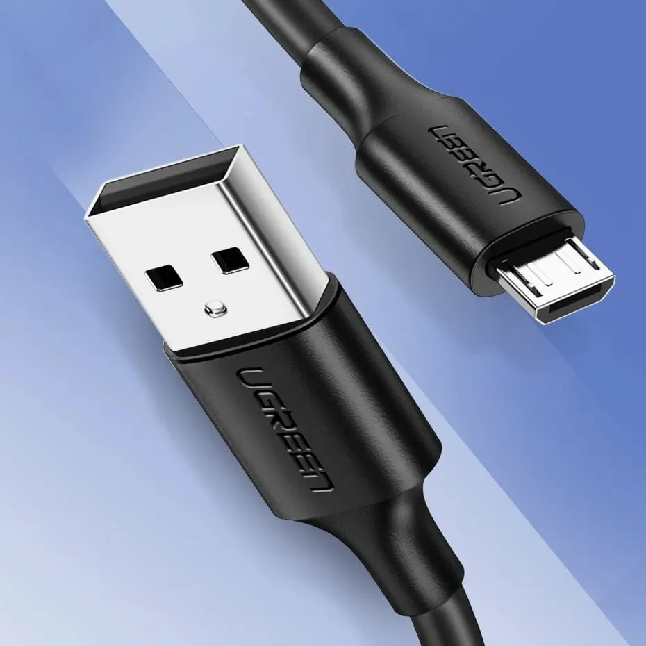 Kabllo USB UGREEN 60137, 1.5m, USB 2.0 në Micro-USB, e zezë - 3