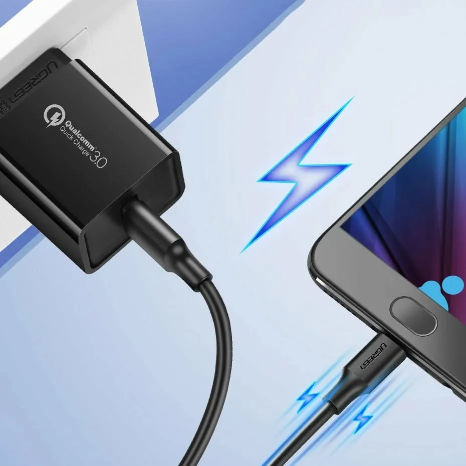 Kabllo USB UGREEN 60137, 1.5m, USB 2.0 në Micro-USB, e zezë - 4