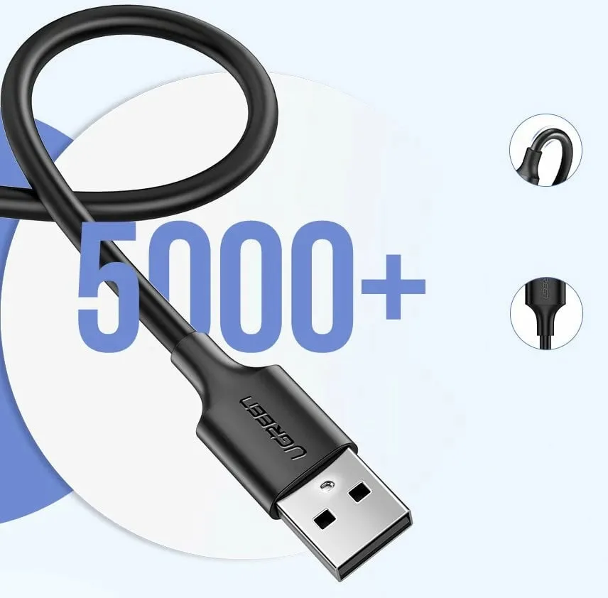 Kabllo USB UGREEN 60137, 1.5m, USB 2.0 në Micro-USB, e zezë - 8