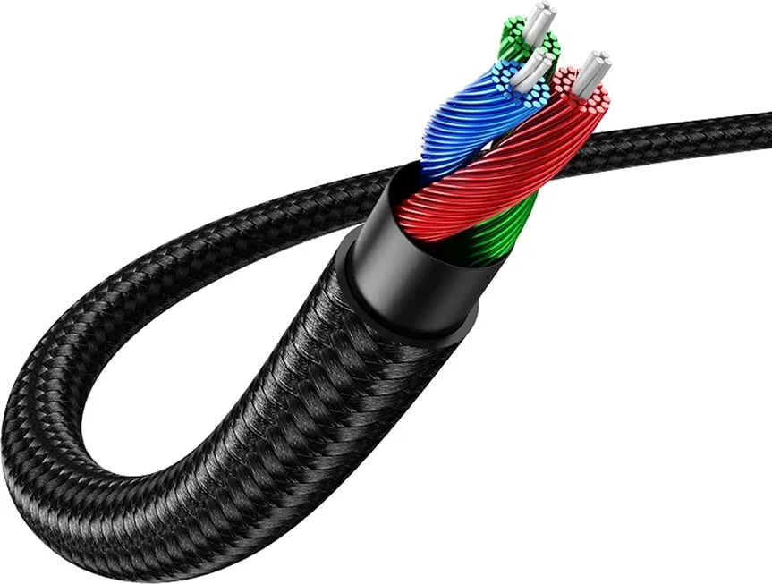 Kabllo audio AUX Ugreen AV112, 0.5m, mini jack 3.5mm, këndore, Blu - 2