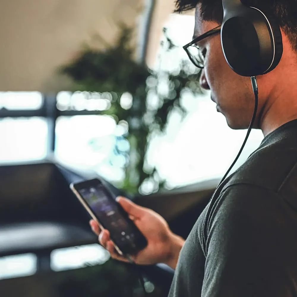Kabllo audio AUX Ugreen AV112, 0.5m, mini jack 3.5mm, këndore, Blu - 13