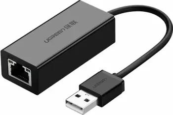 Kartelë rrjeti e jashtme Ugreen CR110 20254, USB 2.0 në RJ45, 100 Mbps, e zezë