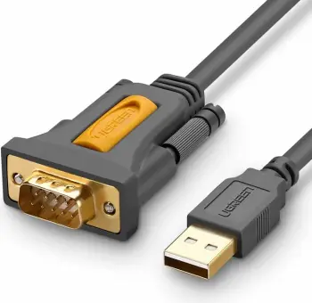 Kabllo adapter Ugreen CR104, USB-A në DB9 RS-232, 1.5m, Gri