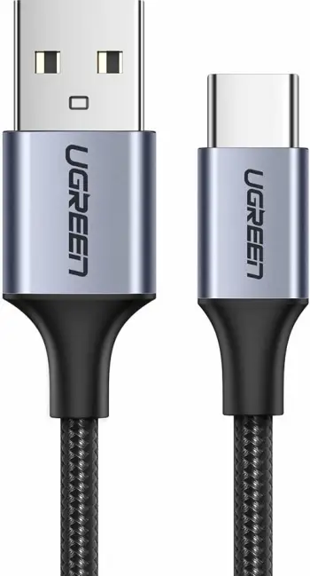 Kabllo Ugreen US288 60125 USB-A në USB-C, 0.5m, QC 3.0, Gri
