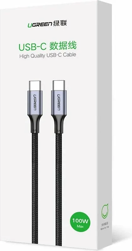 Kabllo USB-C në USB-C Ugreen US316 70429, 2m, 100W, Gri - 15