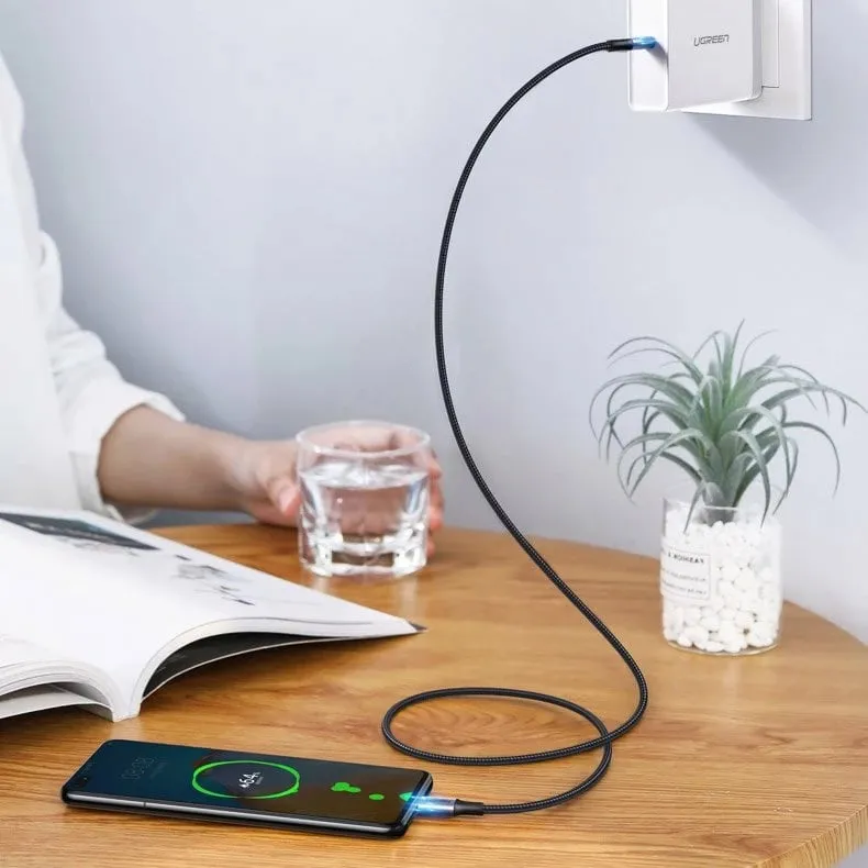 Kabllo USB-C në USB-C Ugreen US316 70429, 2m, 100W, Gri - 4