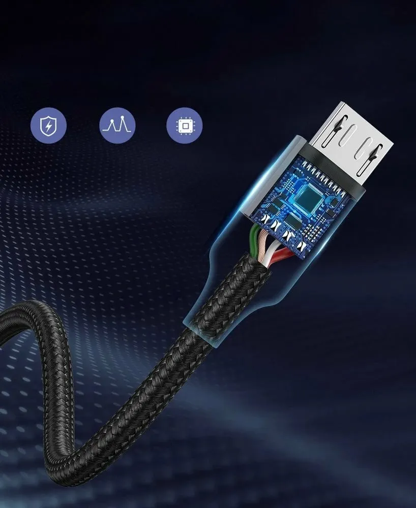 Kabllo Ugreen US290 60146, USB-A në micro USB, 1m, Gri - 9