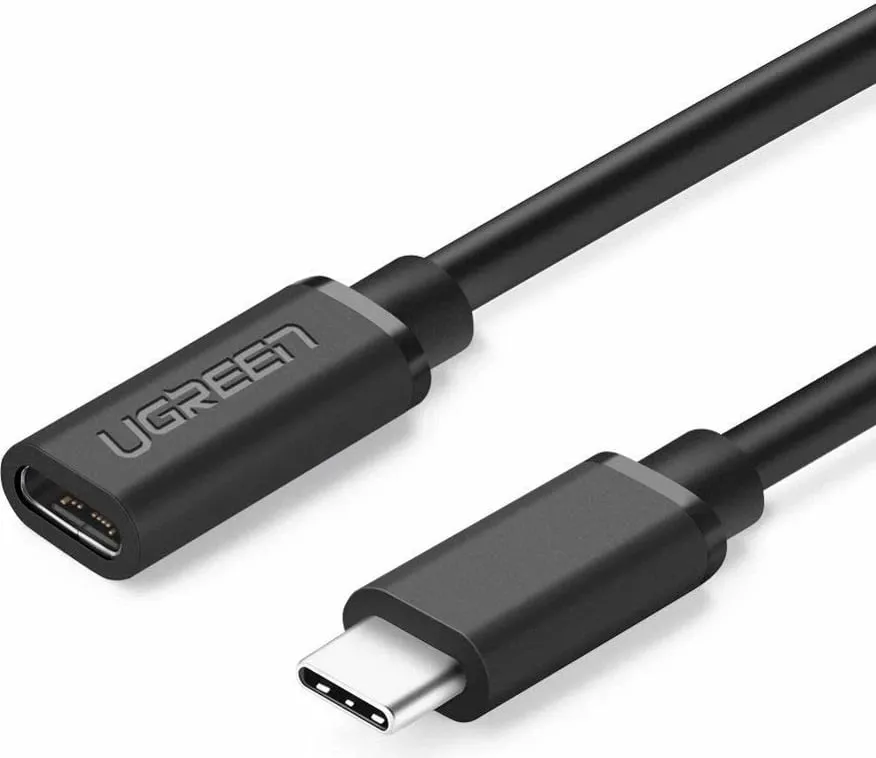 Kabllo zgjatues USB-C Ugreen 40574, 0.5m, E zezë - 1